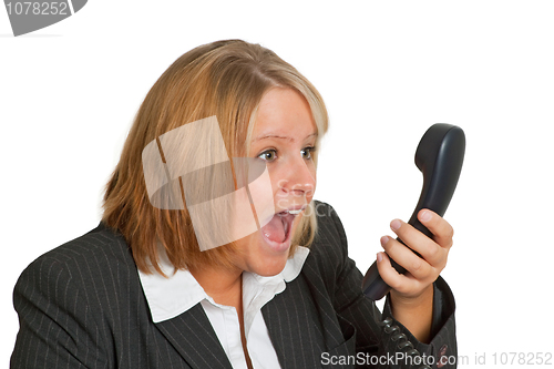 Image of Angry businesswoman