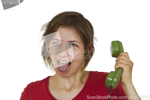 Image of On the phone