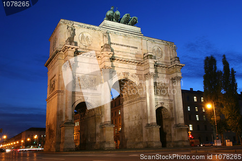 Image of The Siegestor in Munich / Germany