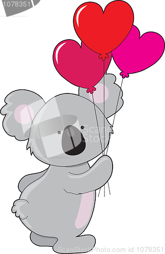 Image of Koala Heart Balloons