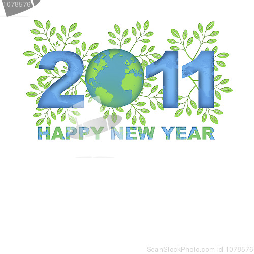 Image of Happy New Year 2011 Green Planet