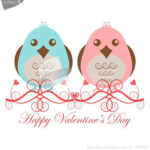 Image of Valentines Day Two Love Birds
