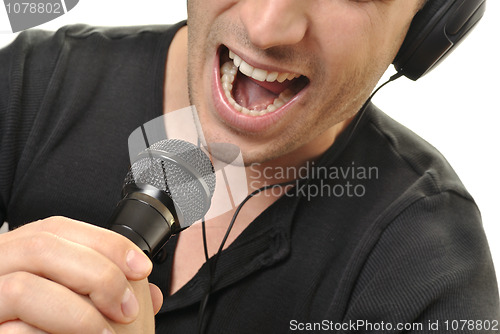 Image of Man singing