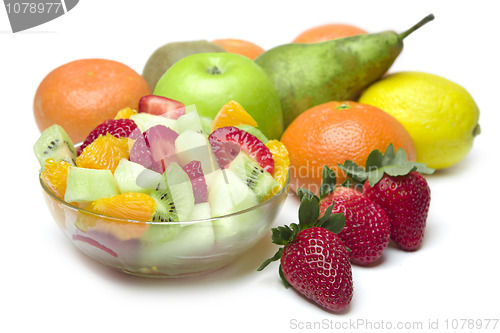 Image of Fresh Fruit Salad in the bowl