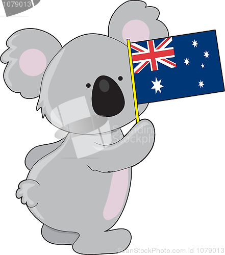 Image of Koala Australian Flag