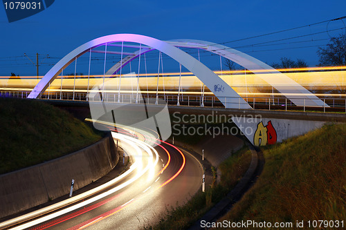 Image of Bridge for light rails near Stuttgart