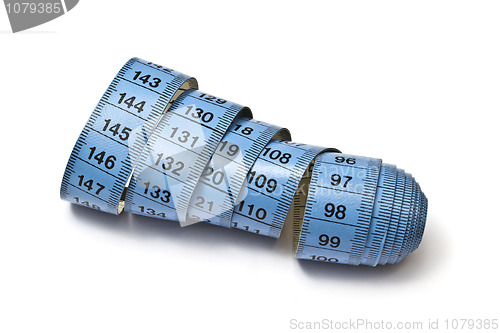 Image of Blue tape measure 