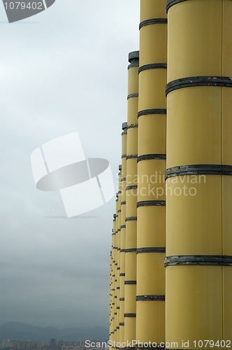 Image of Barcelona - Olympic park telecommunications tower designed by Sa