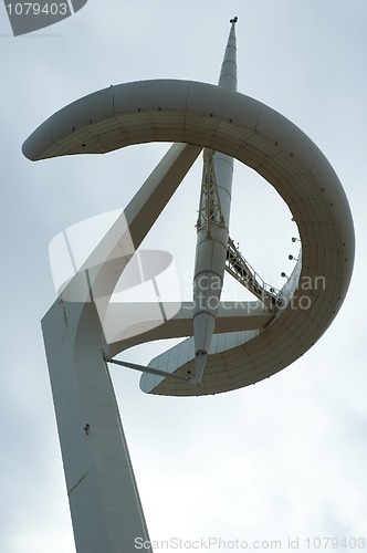 Image of Barcelona - Olympic park telecommunications tower designed by Sa