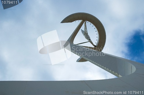 Image of Barcelona - Olympic park telecommunications tower designed by Sa