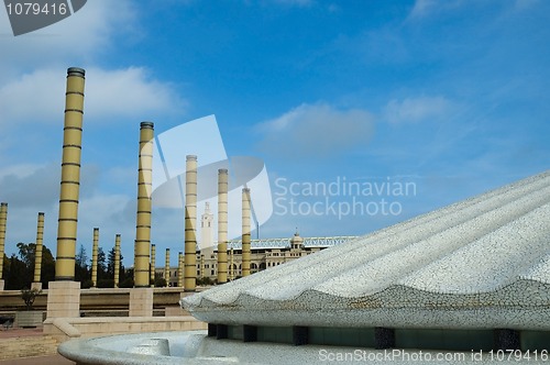 Image of Barcelona - Olympic park telecommunications tower designed by Sa