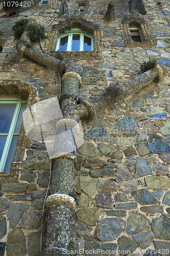 Image of architectural element. antonio gaudi. barcelona, spain