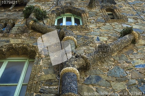 Image of architectural element. antonio gaudi. barcelona, spain