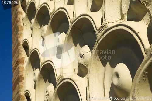 Image of architectural element. antonio gaudi. barcelona, spain