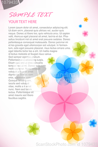 Image of bright floral background