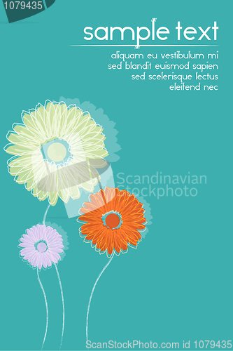 Image of vector floral background