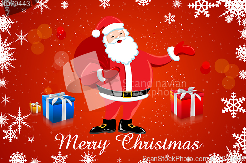 Image of santa with gifts