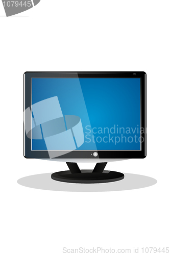 Image of flat screen television lcd