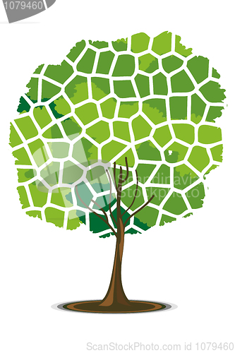 Image of mosaic pattern tree