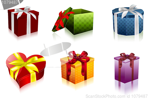 Image of attractive gift boxes
