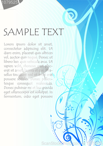 Image of vector floral background