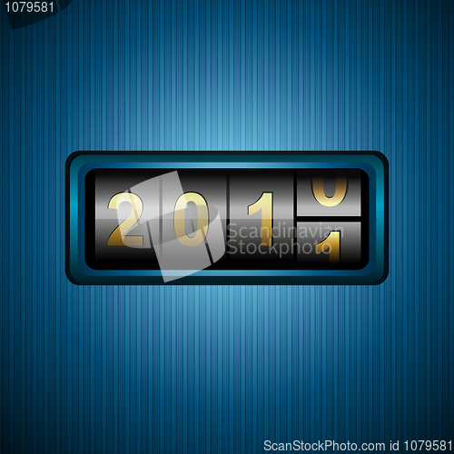 Image of 2011 in combination lock