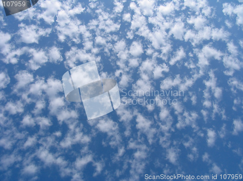 Image of Blue sky with clouds