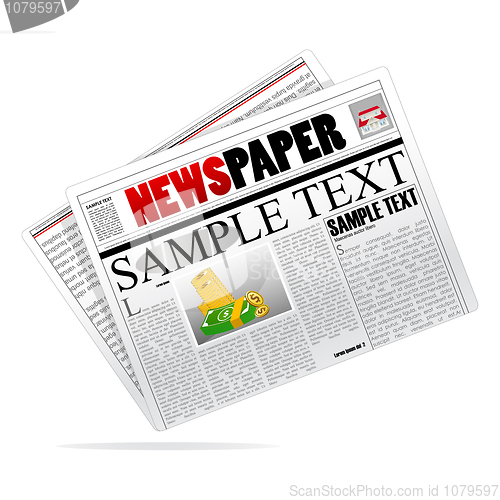 Image of vector newspaper