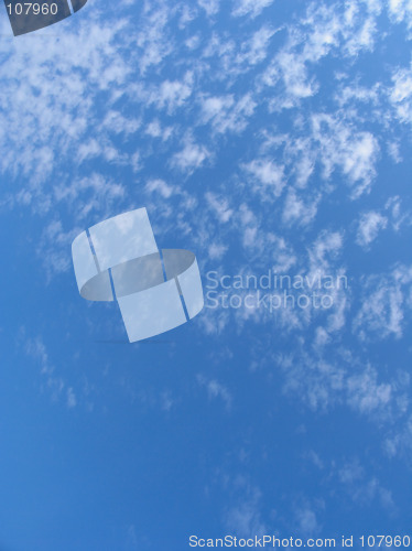 Image of Blue sky with clouds