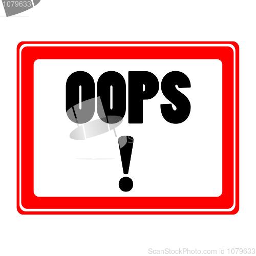 Image of oops icon