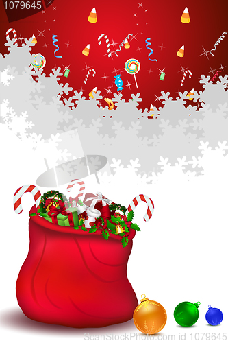 Image of santa bag full of gifts