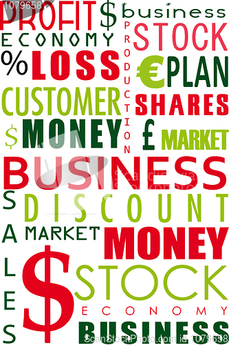 Image of business word collage