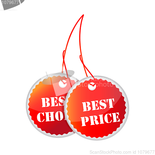 Image of tags for best price and best choice