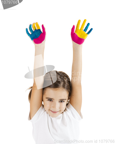 Image of Hands painted
