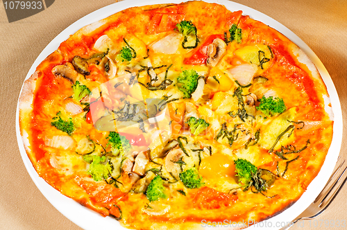 Image of vegetarian pizza