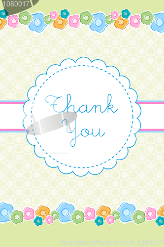 Image of thank you card