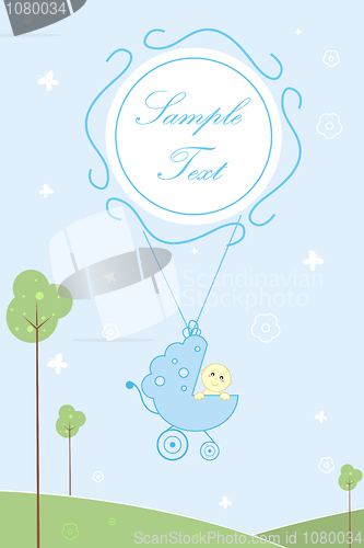 Image of baby arrival card