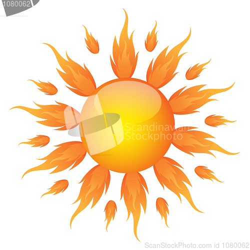 Image of burning sun