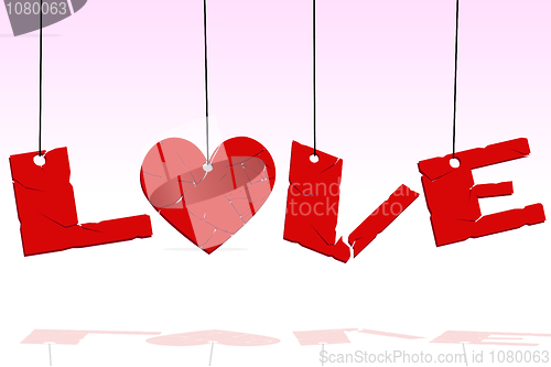 Image of hanging love