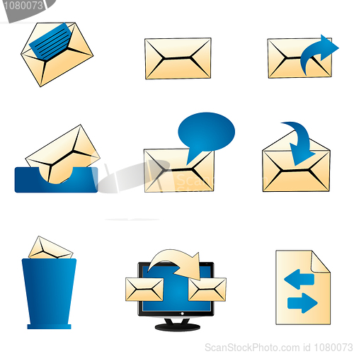 Image of mailing icons