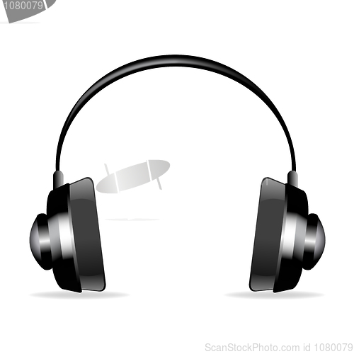 Image of isolated headphone