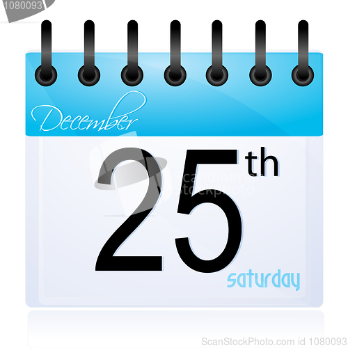 Image of calender page for 25th december