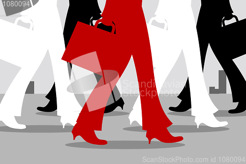 Image of walking feet