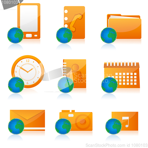 Image of office icon set