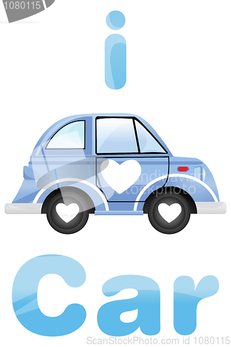 Image of i love car