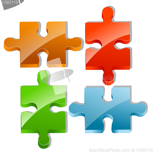 Image of pieces of jigsaw puzzle