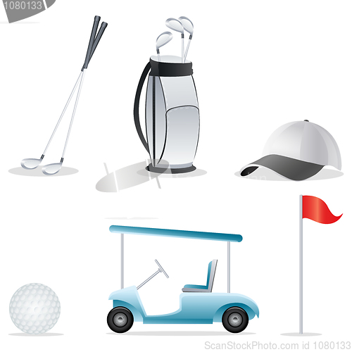 Image of golf icons