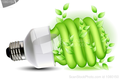 Image of eco friendly cfl bulb