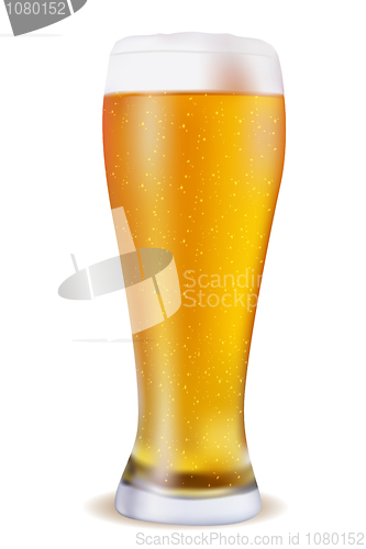 Image of chilled beer glass