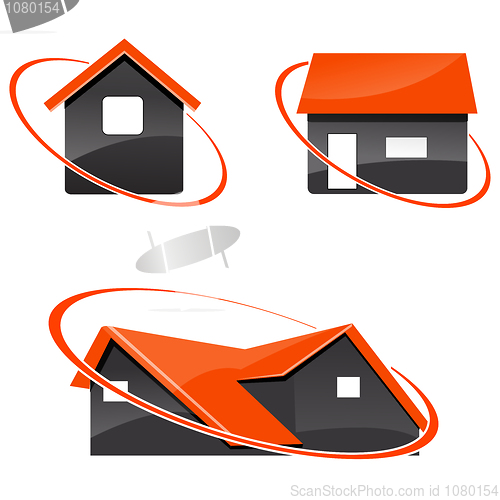 Image of illustration of different home icons